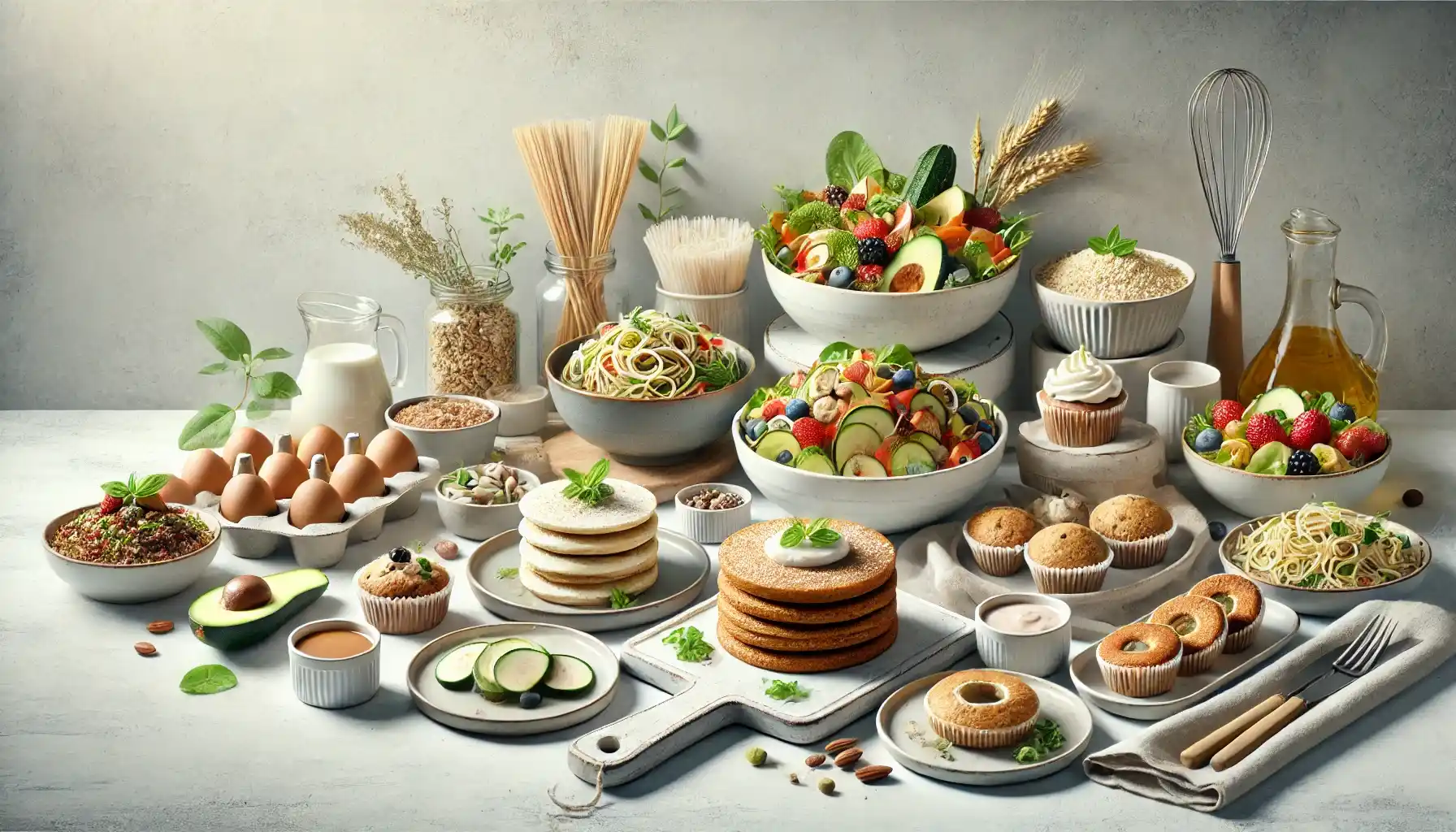 Immagine homepage sito di ricette senza glutine